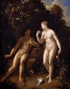 Adriaen van der werff Adam and Eve. oil painting on canvas
